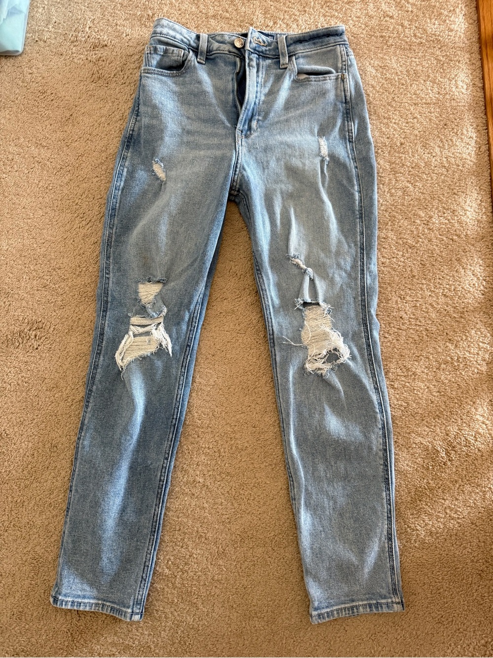 Hollister Light Blue Distressed Skinny Jeans